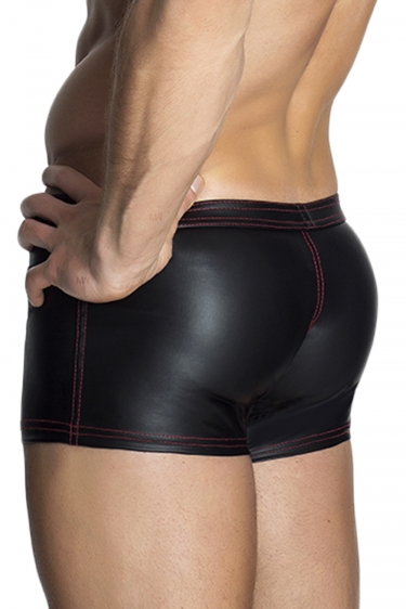 Wetlook men's shorts with zip